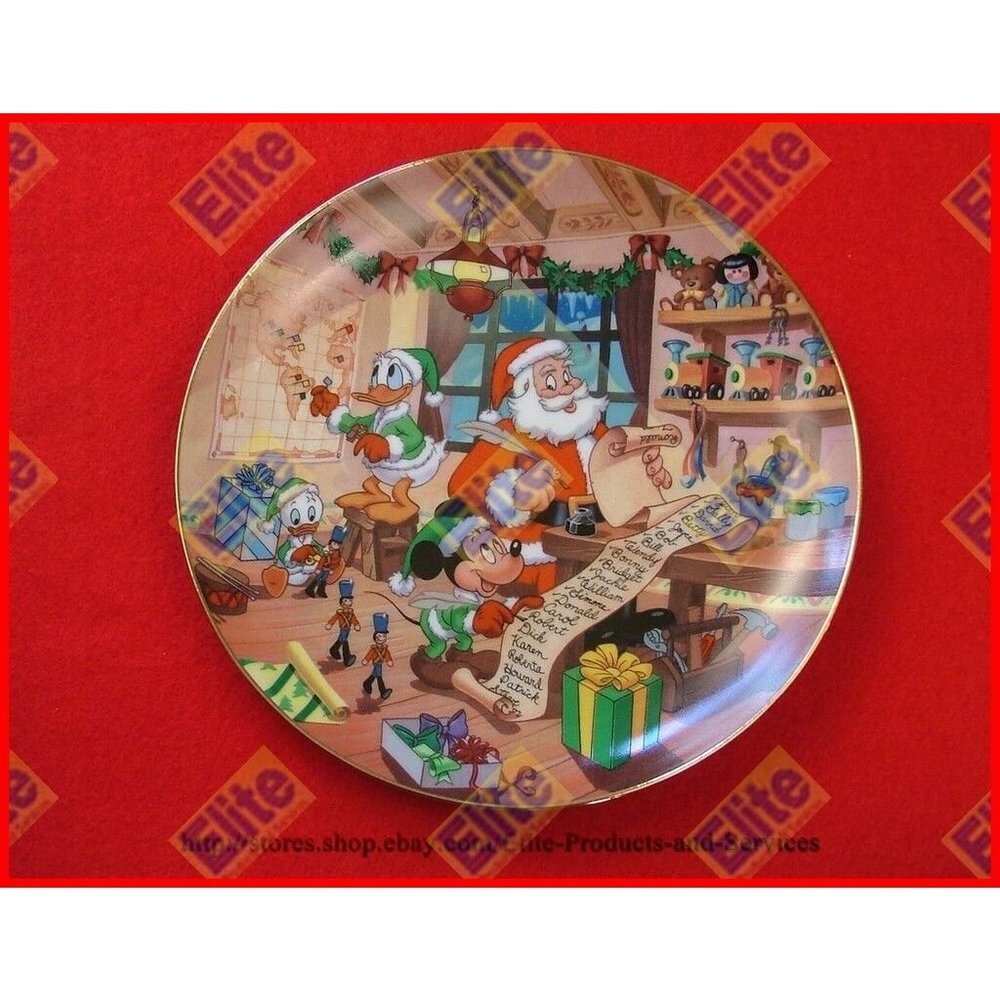 Mickey's Holiday Magic "Naughty or Nice?" Bradford Plate - NIB